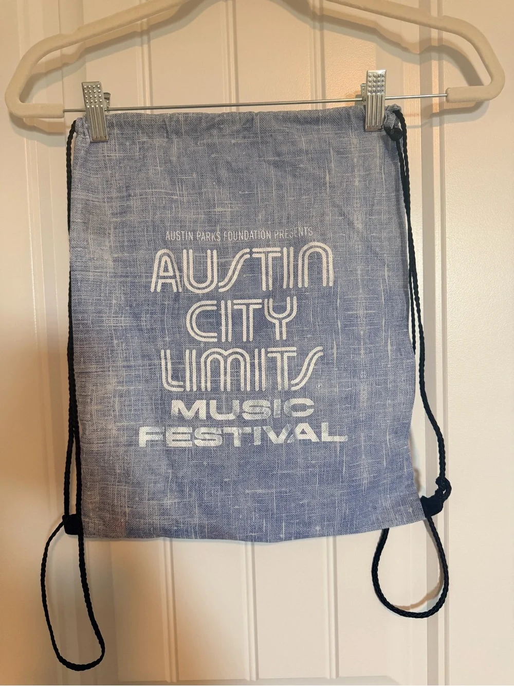 ACL Austin City Limits Music Festival Blue Drawstring Bag